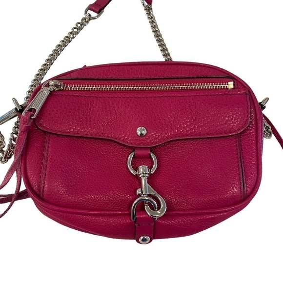 Rebecca Minkoff Handbags - Rebecca Minkoff Magenta Pink Leather Crossbody Bag – Stylish & Good Condition